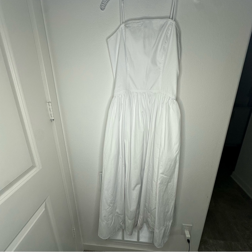 NWT Madewell White Spaghetti-Strap Maxi Dress, size 4 - Picture 5 of 12